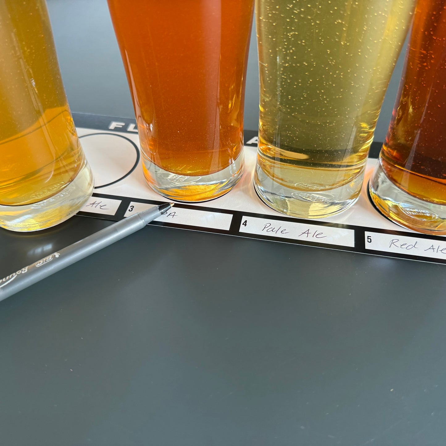 12" x 3.5" Tasting Flight Cards