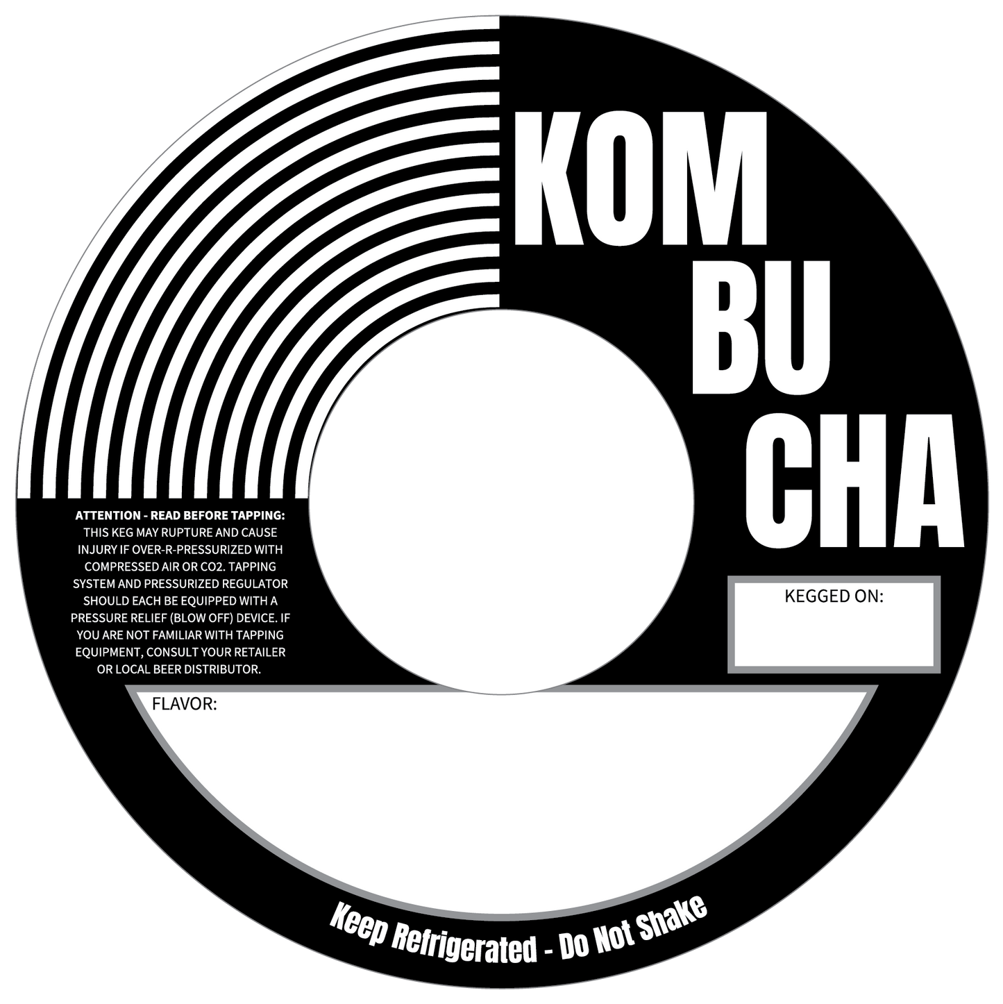Kombucha Black Eco 5.6875" Keg Collars