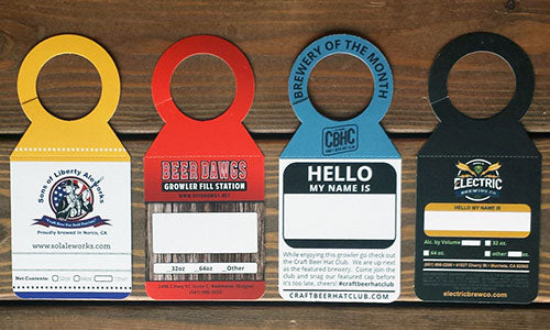 Growler Tag Full Color Custom Design