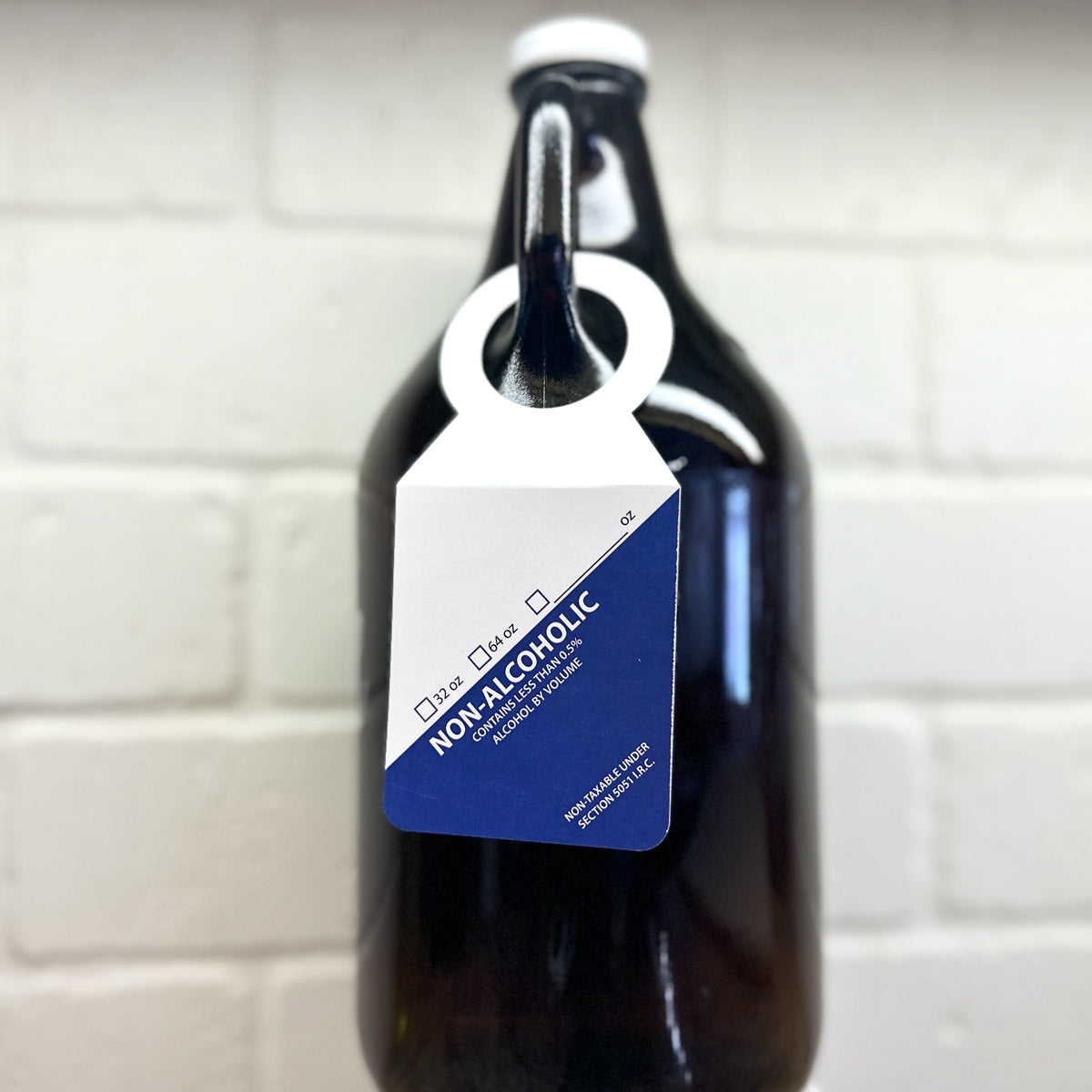 Non-Alcoholic Nautica Blue Growler Tag