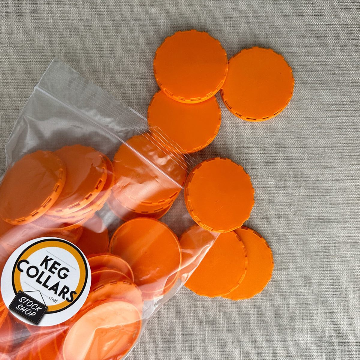 Orange Keg Caps