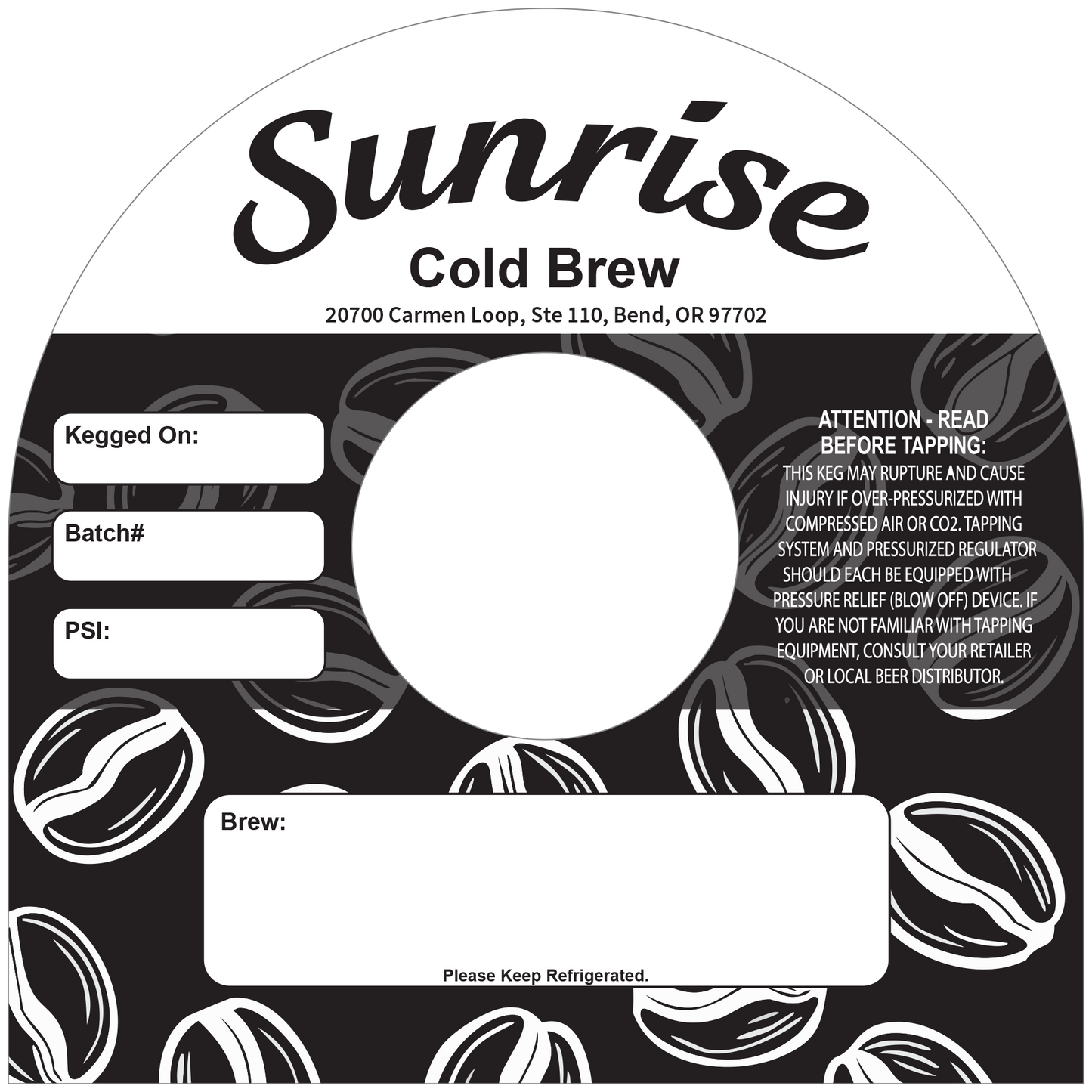 Dome Keg Collar B&W Custom Design