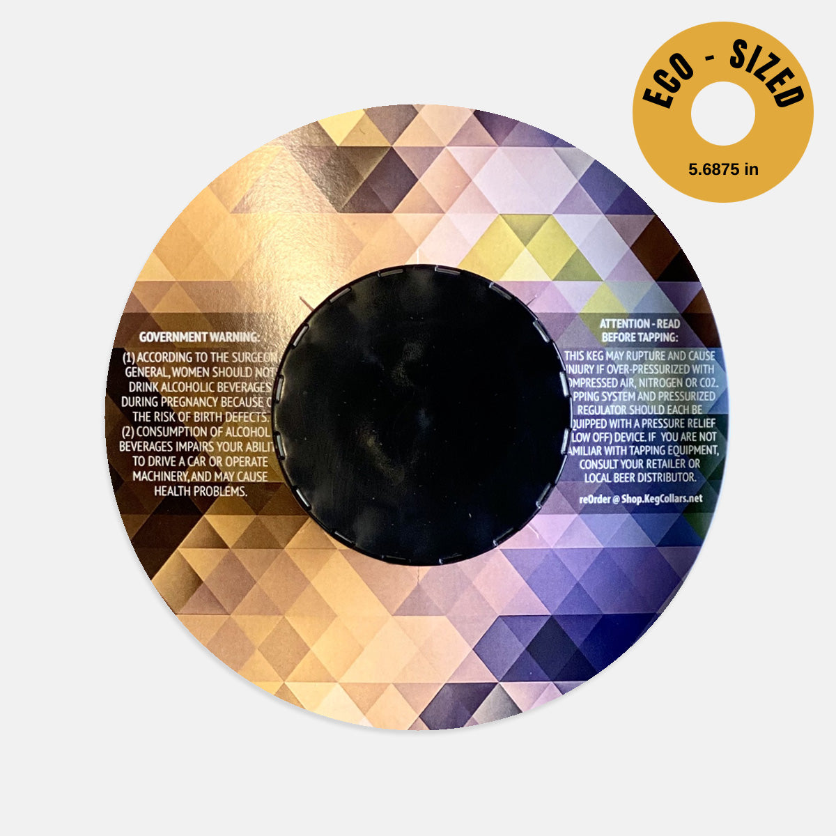 Eco-Size Geometric Keg Collars