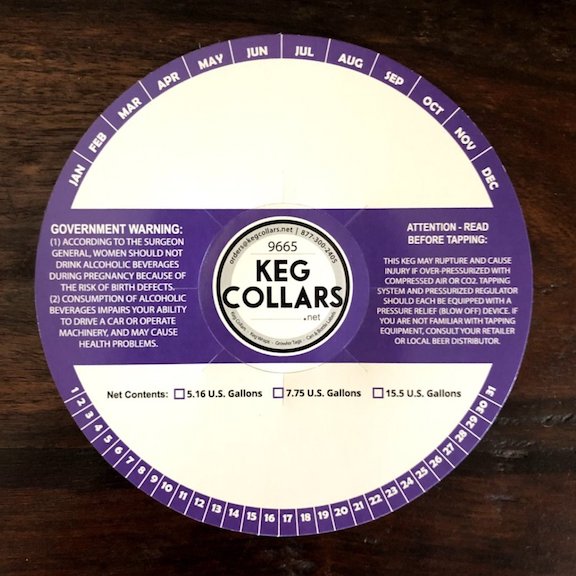 Purple Stripe Keg Collars