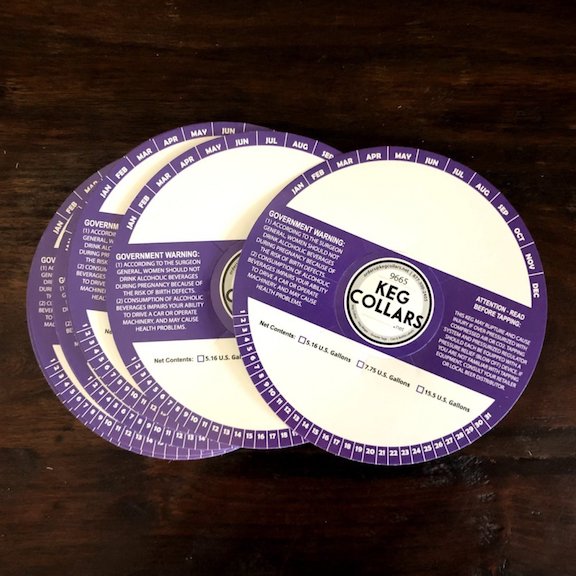 Purple Stripe Keg Collars