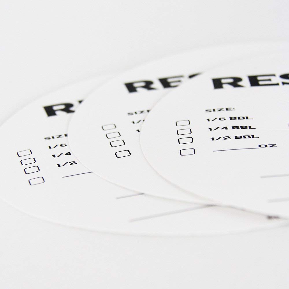 White Reserved Keg Collars