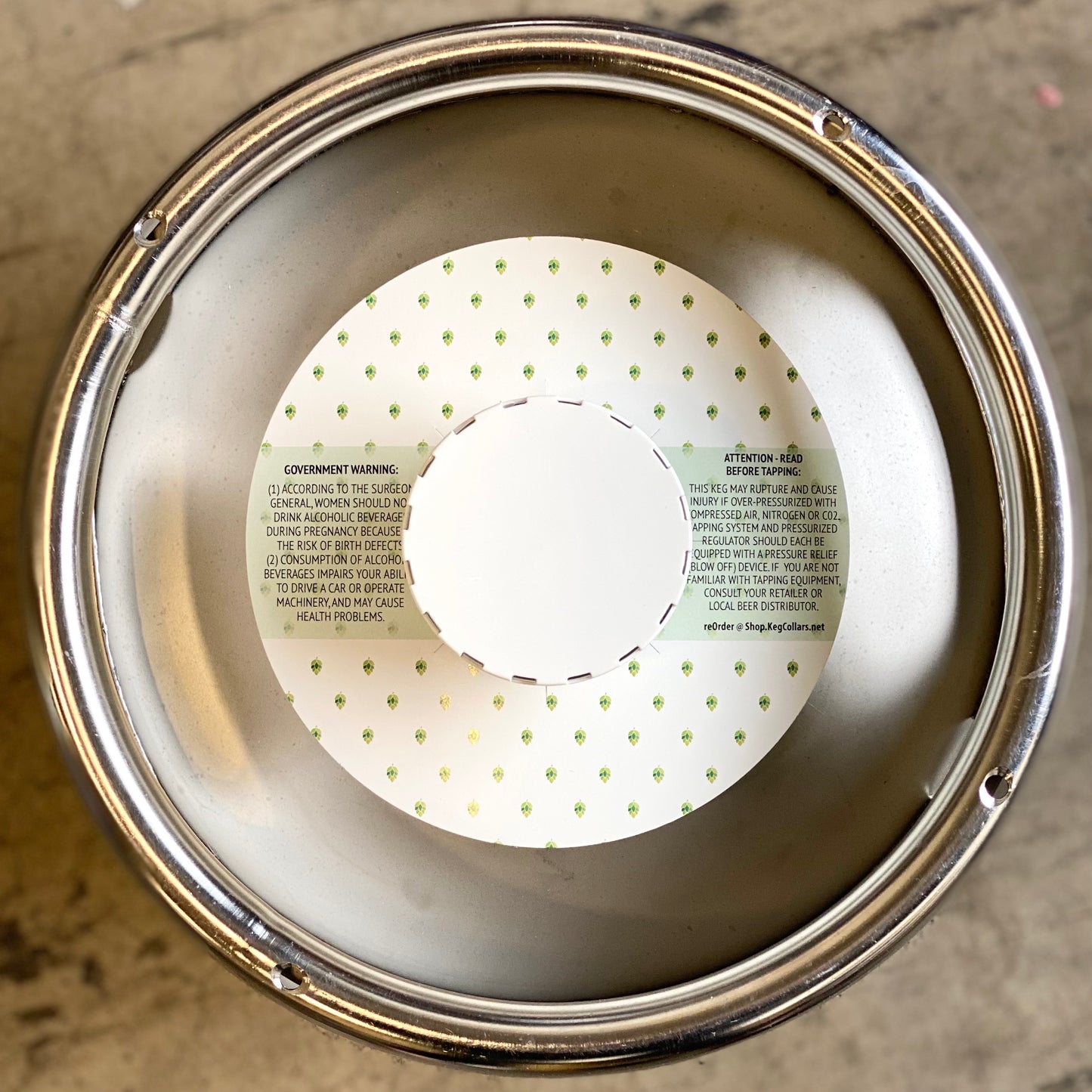 Eco-Size Micro Hops Keg Collars