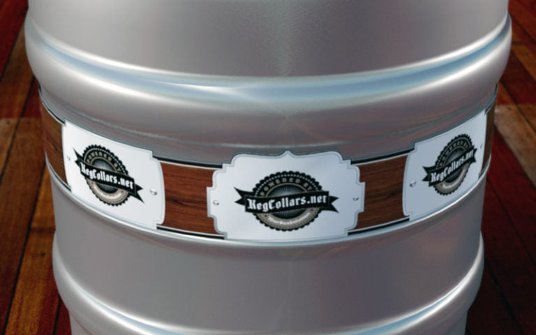 Custom Full Color Printed and Shaped Keg Wraps