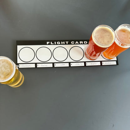 12" x 3.5" Tasting Flight Cards