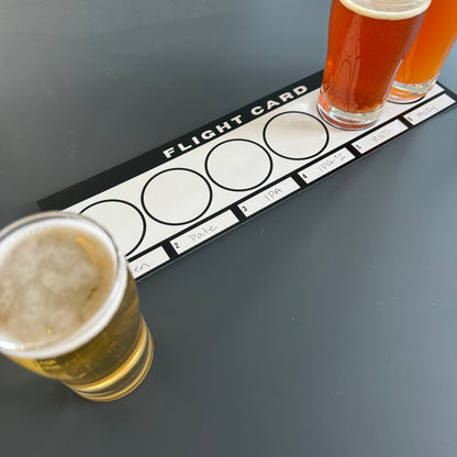 12" x 3.5" Tasting Flight Cards