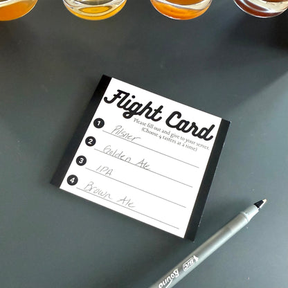 4" x 3.5" Tasting Flight Cards