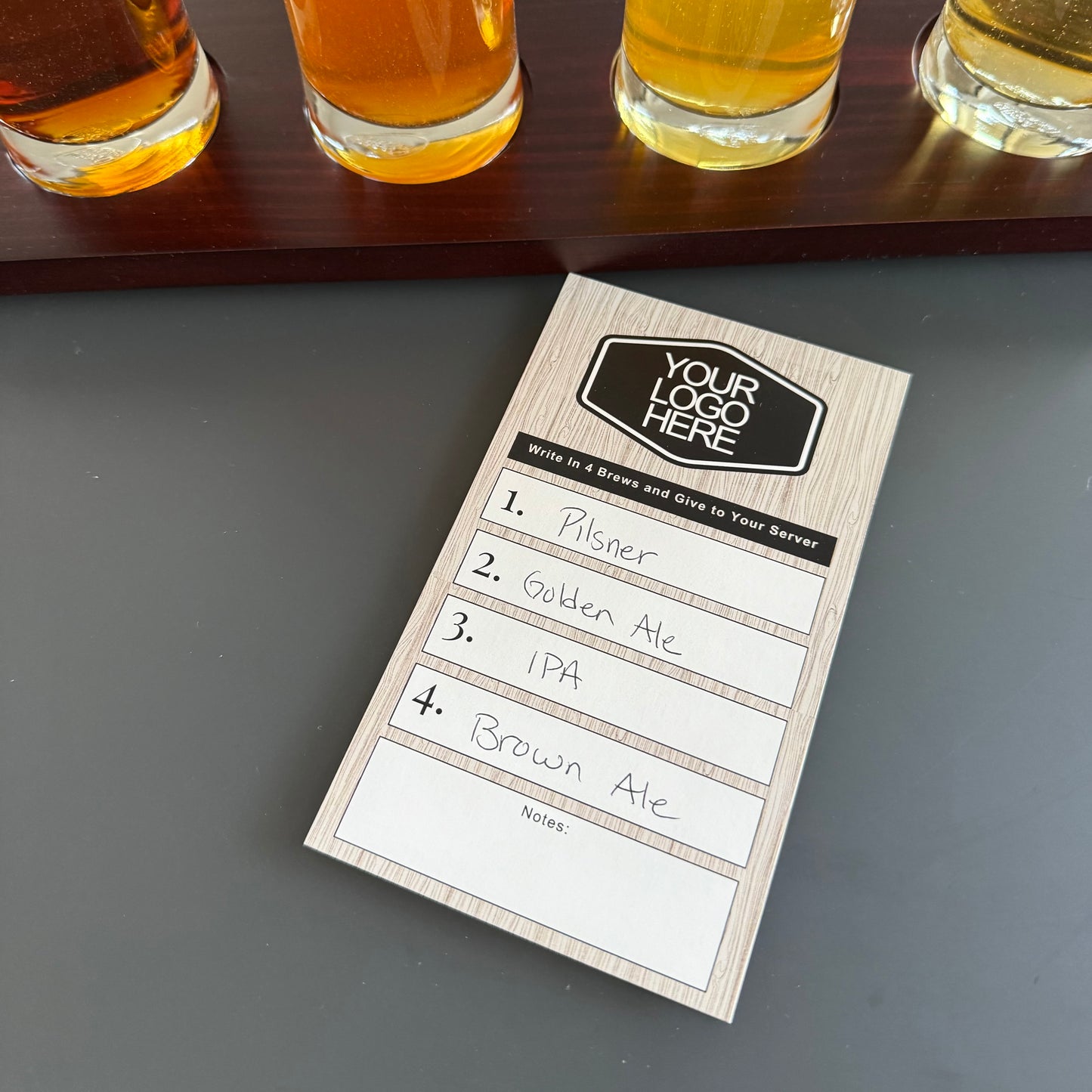 3.5" x 6" Tasting Flight Cards