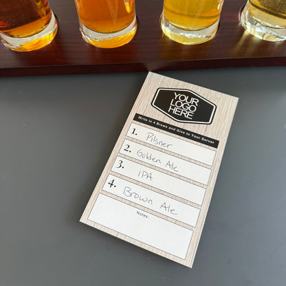 3.5" x 6" Tasting Flight Cards