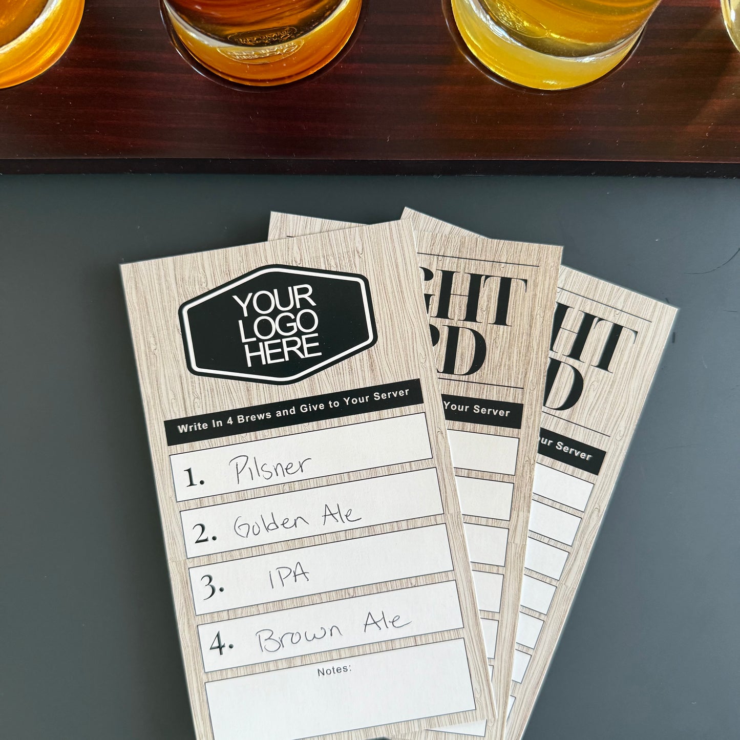 3.5" x 6" Tasting Flight Cards