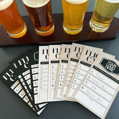 3.5" x 6" Tasting Flight Cards