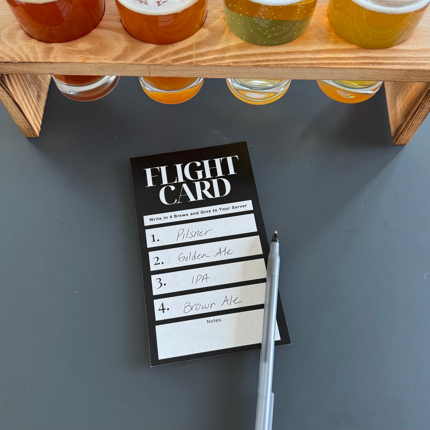 3.5" x 6" Tasting Flight Cards