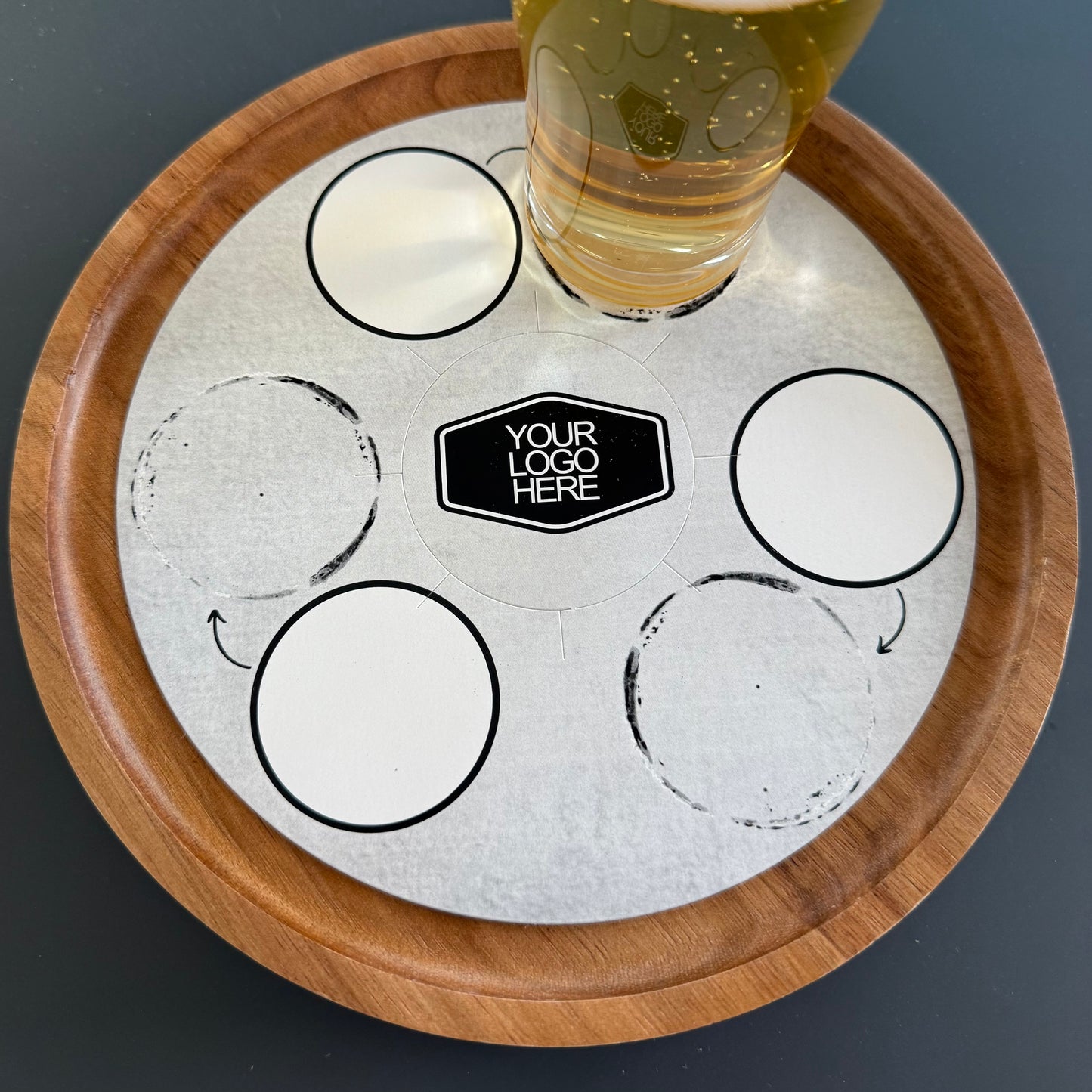 6.5" Round Tasting Flight Cards