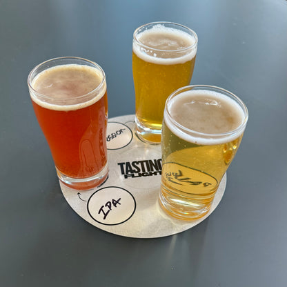 6.5" Round Tasting Flight Cards