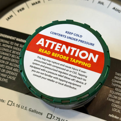 Kerg Stickers 2.25x2.25 Inch Keg Cap Sticker Label – Keg Collars Network