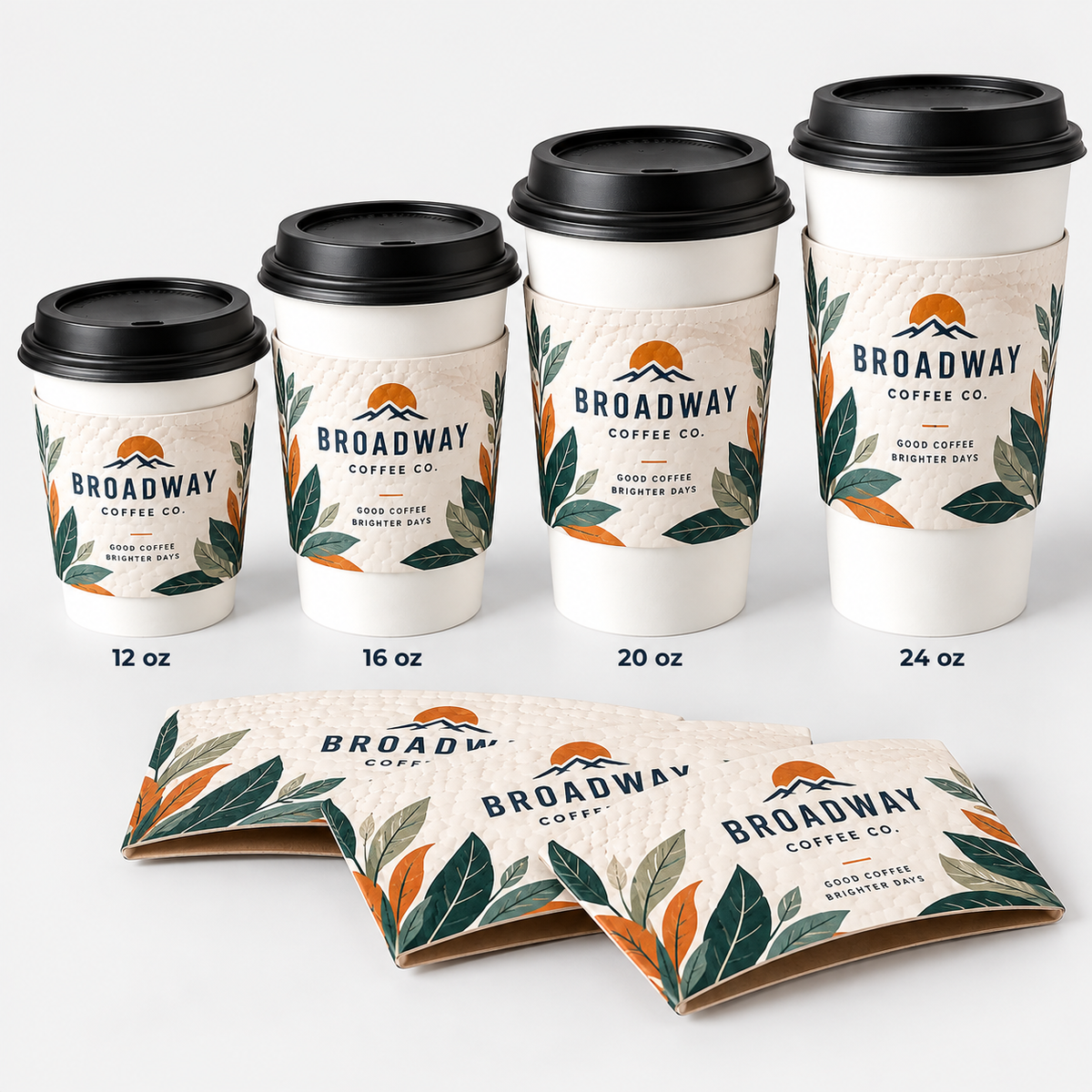 Custom Printed Coffee Cup Sleeves