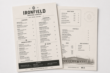 Custom Flat Menus