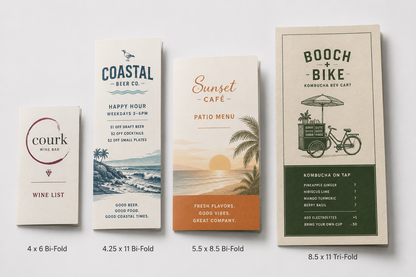 Custom Folded Menus