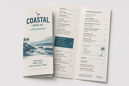 Custom Folded Menus