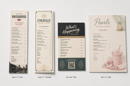 Custom Drink Menus