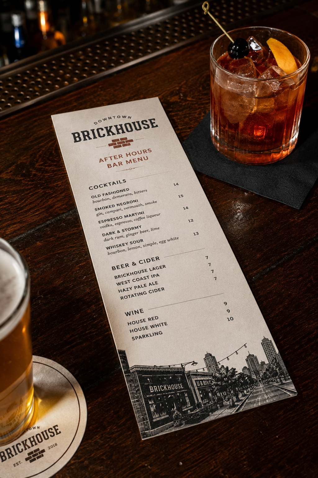 Custom Drink Menus