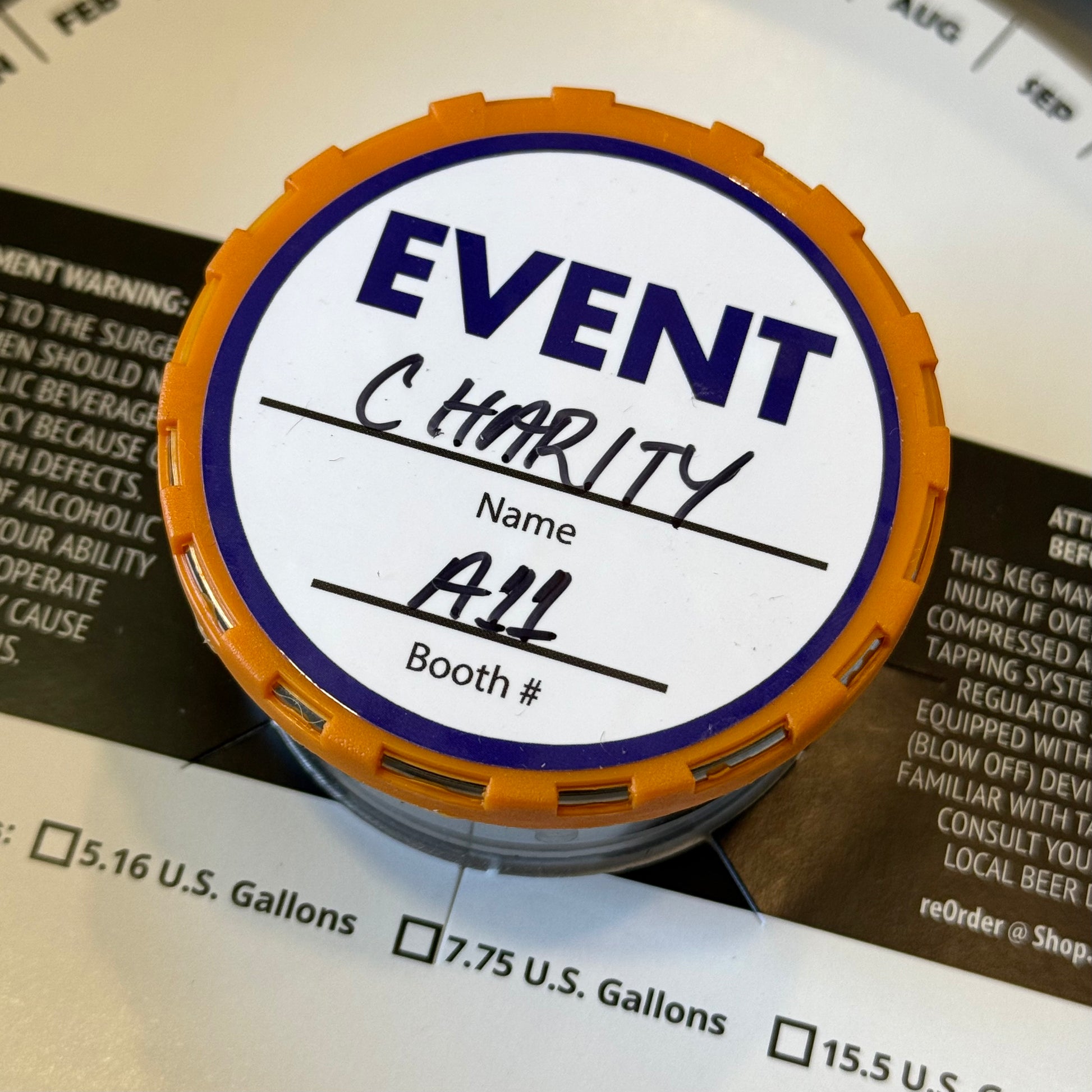 Kerg Stickers 2.25x2.25 Inch Keg Cap Sticker Label – Keg Collars Network