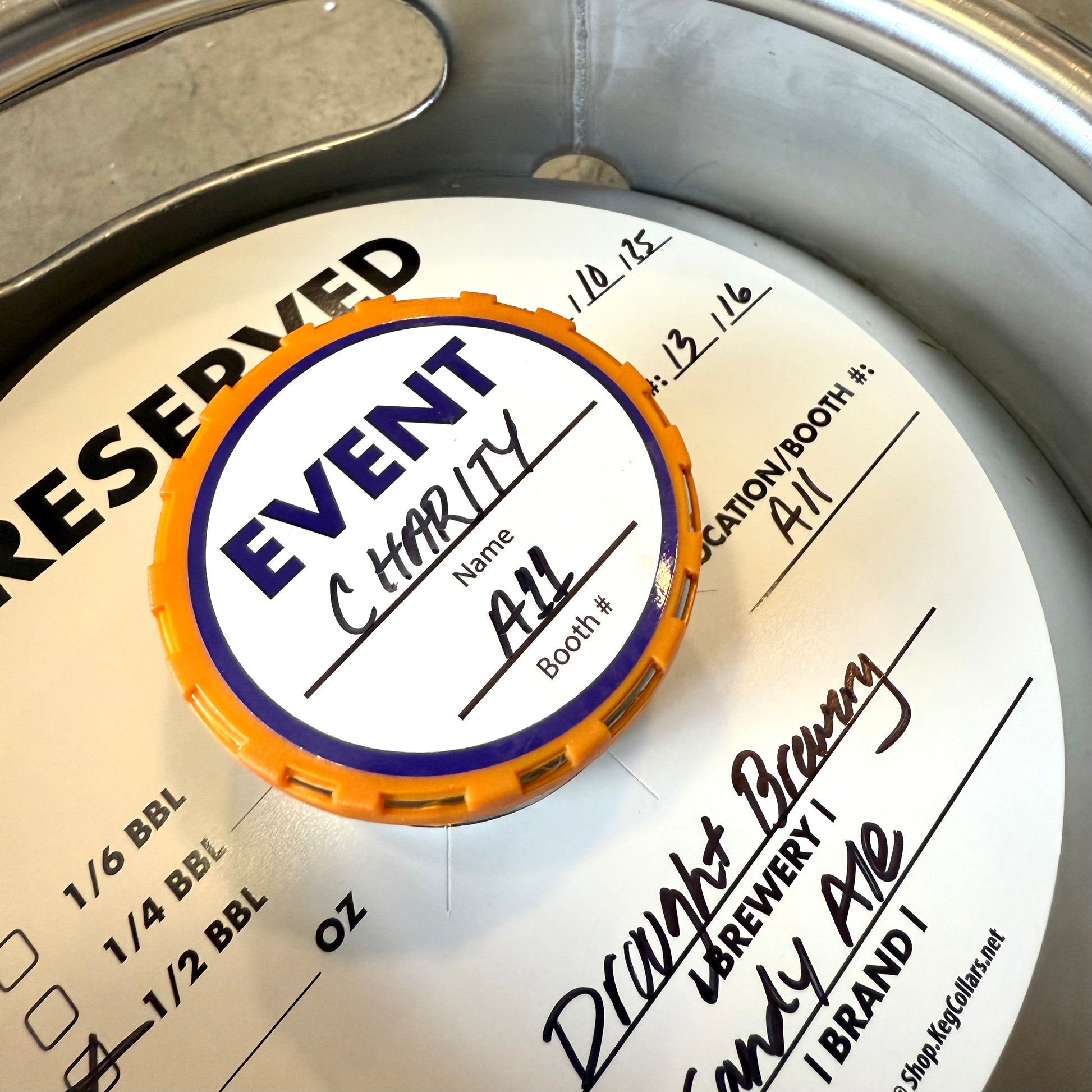 Kerg Stickers 2.25x2.25 Inch Keg Cap Sticker Label – Keg Collars Network