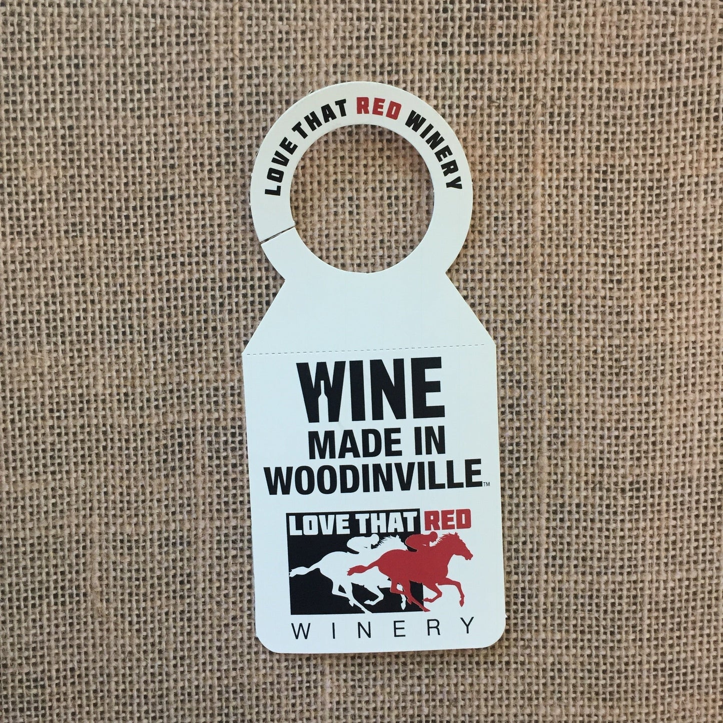 Growler Tag Black and White Custom Design