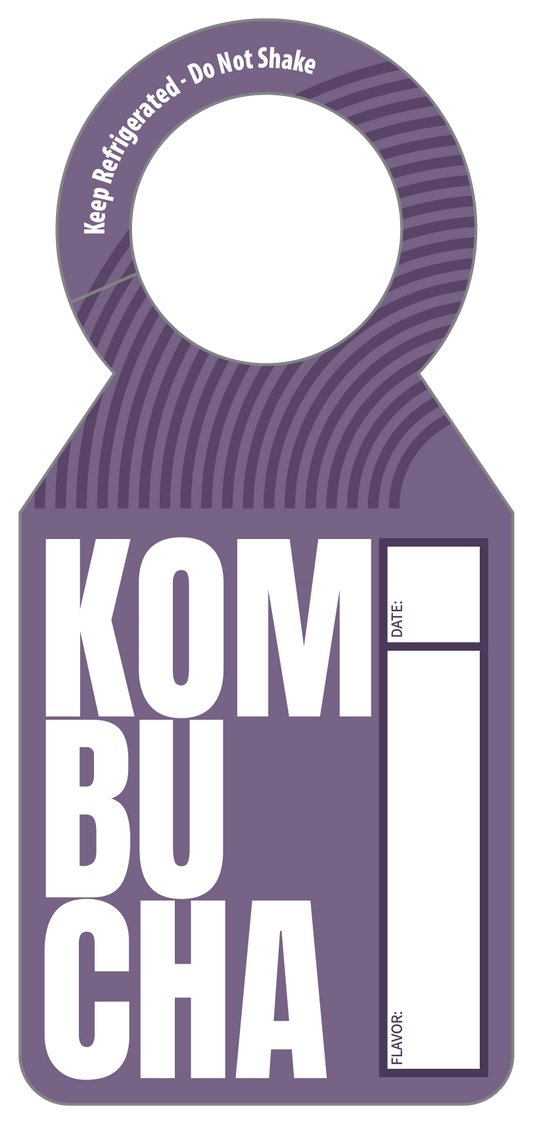 Kombucha Purple Growler Tag