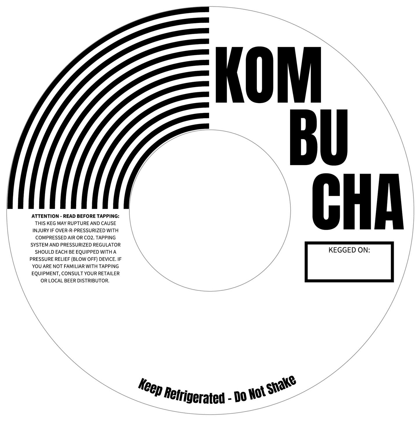Kombucha White Eco 5.6875" Keg Collars