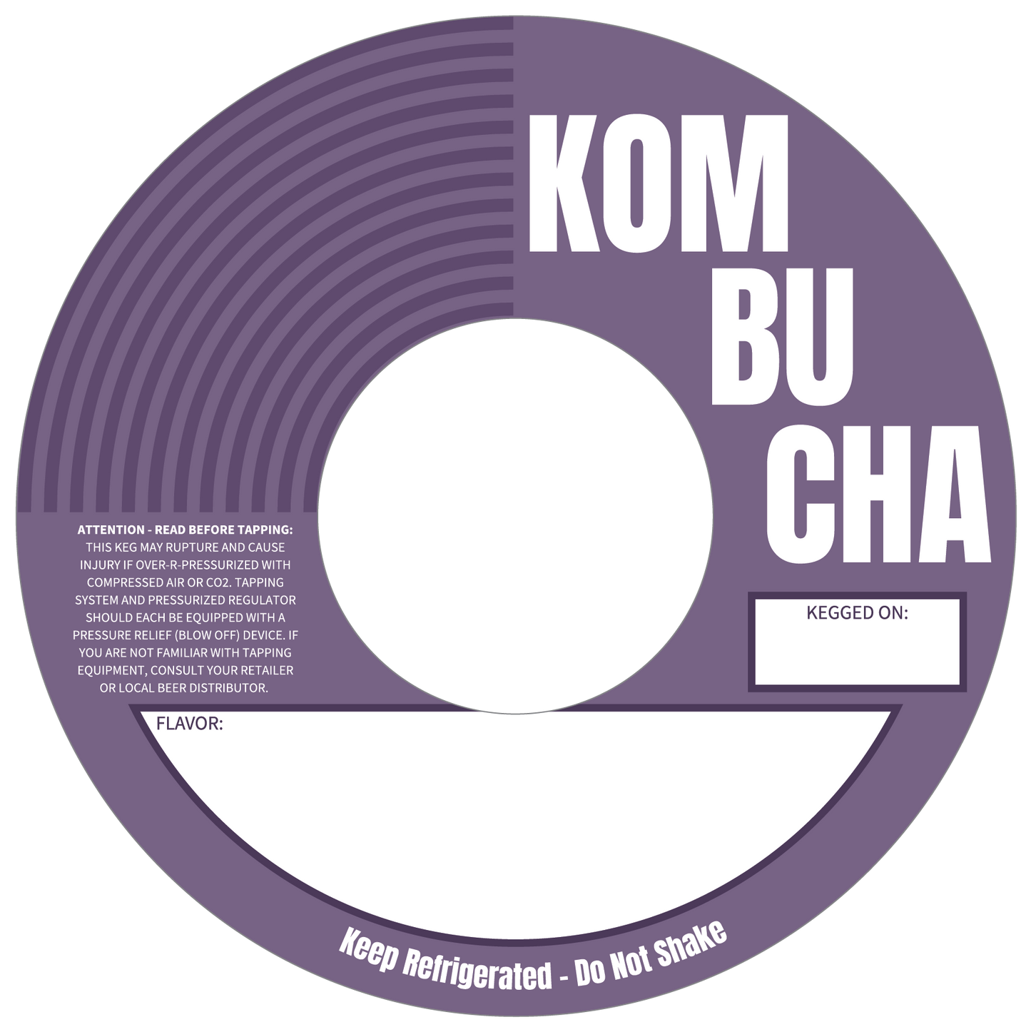 Kombucha Purple Eco 5.6875" Keg Collars