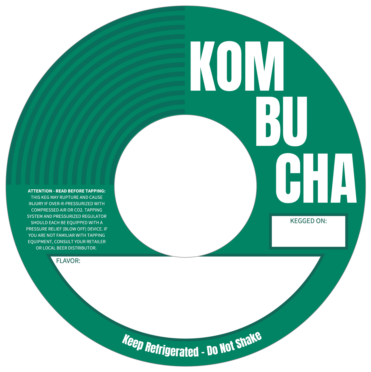 Kombucha Green Eco 5.6875" Keg Collars