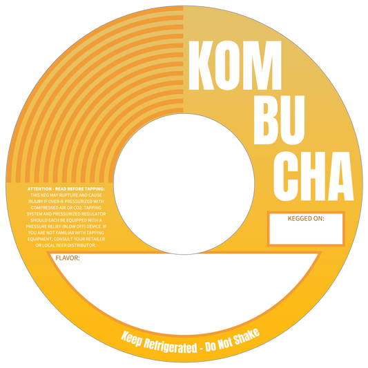 Kombucha Yellow Eco 5.6875" Keg Collars
