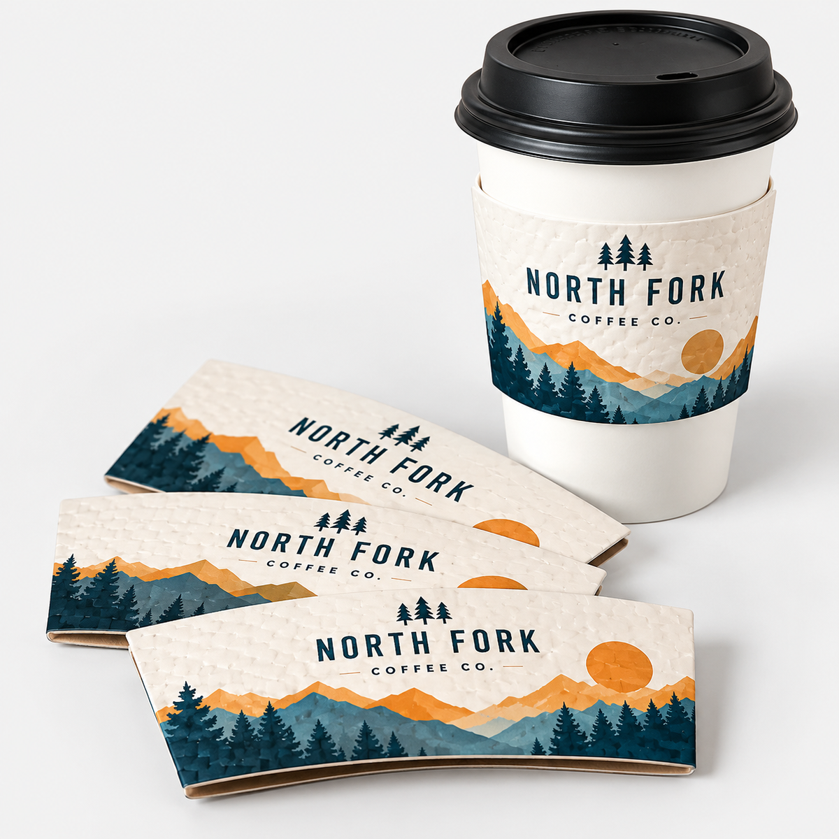 Custom Printed Coffee Cup Sleeves