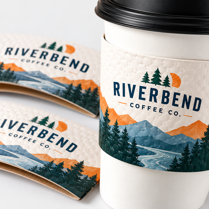 Custom Printed Coffee Cup Sleeves