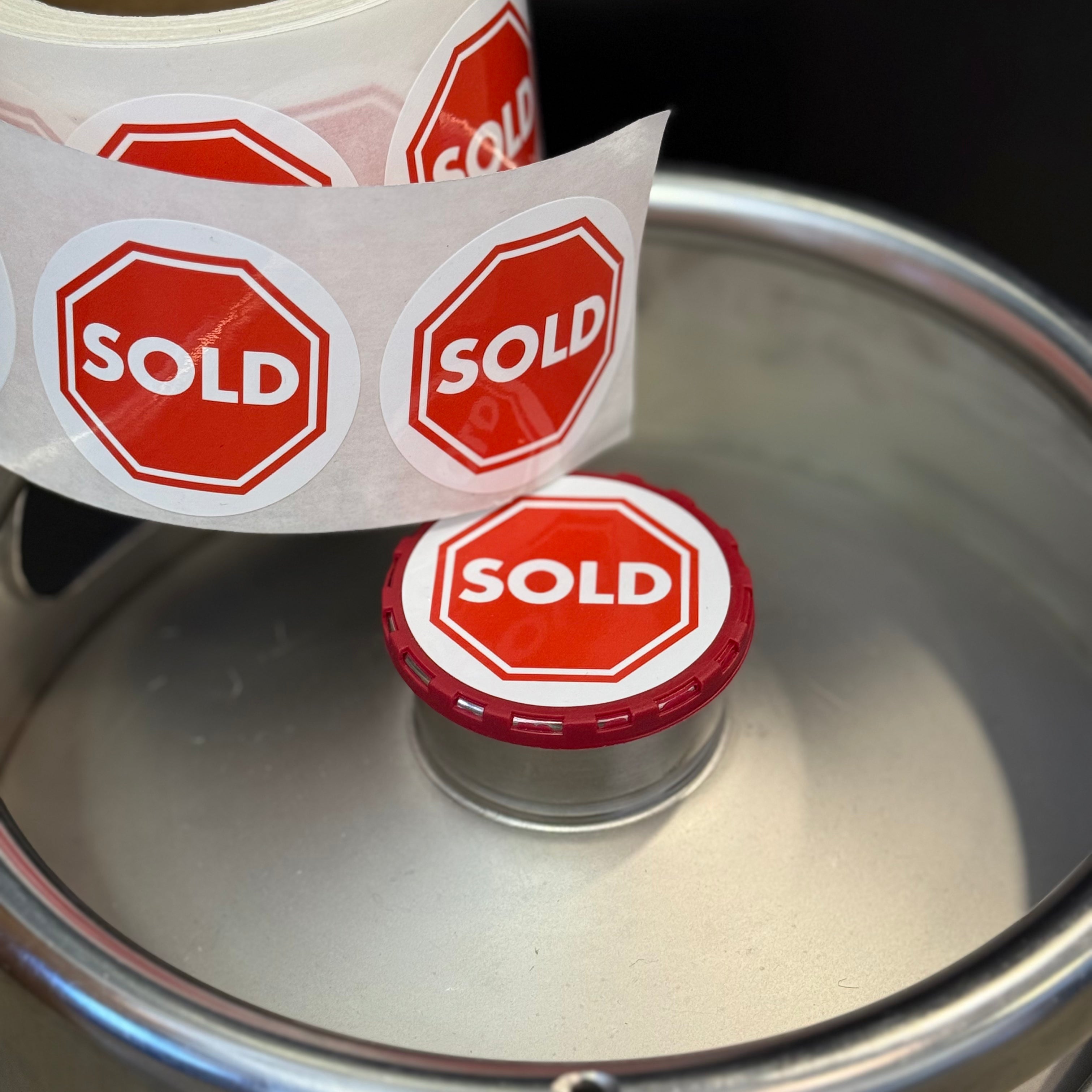 Kerg Stickers 2.25x2.25 Inch Keg Cap Sticker Label – Keg Collars Network