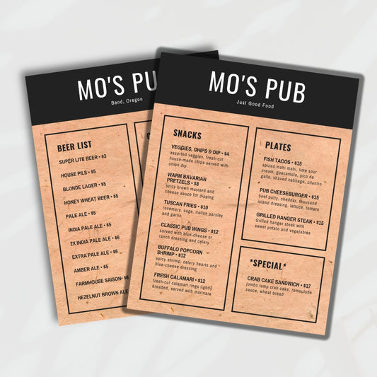 Custom Flat Menus