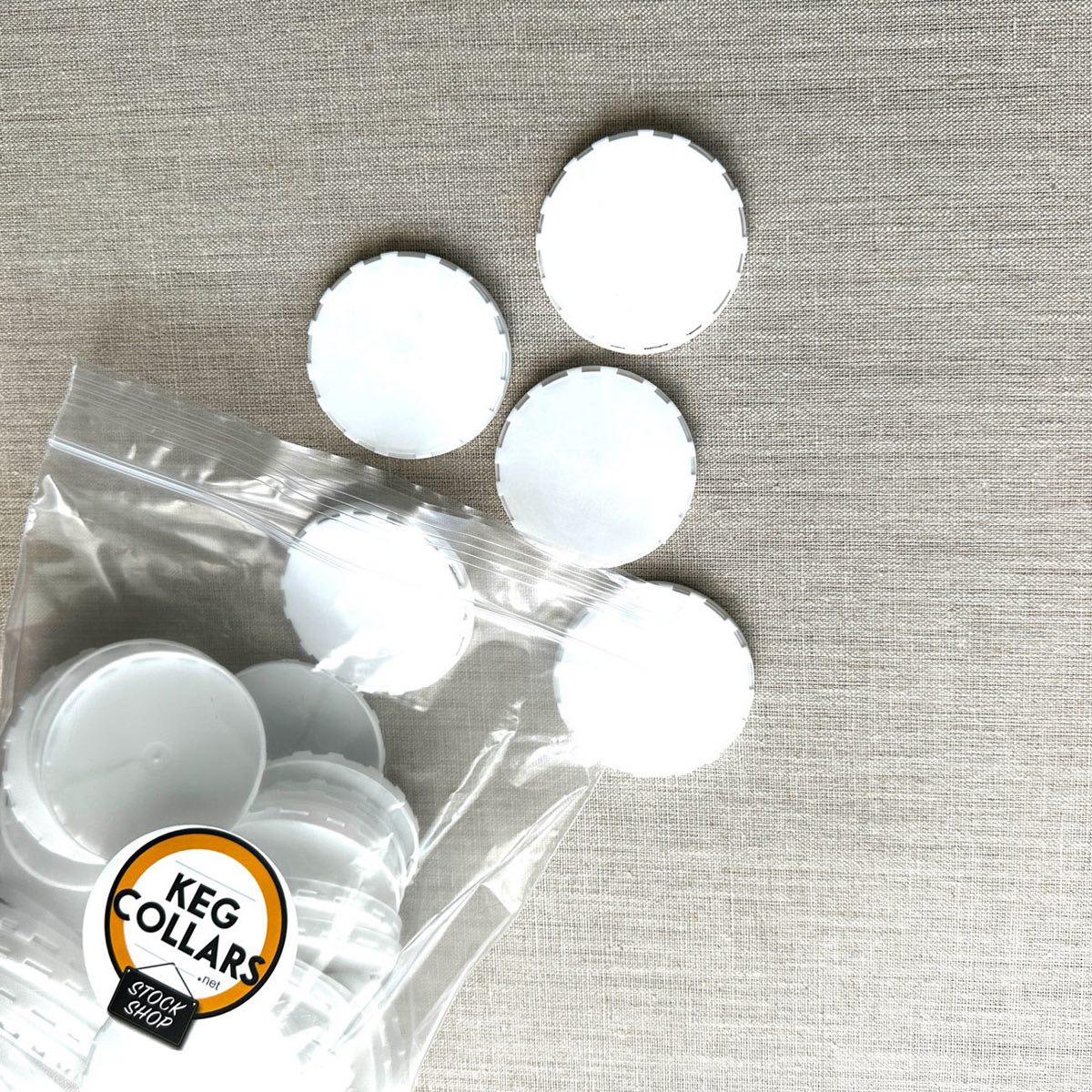 White Keg Caps