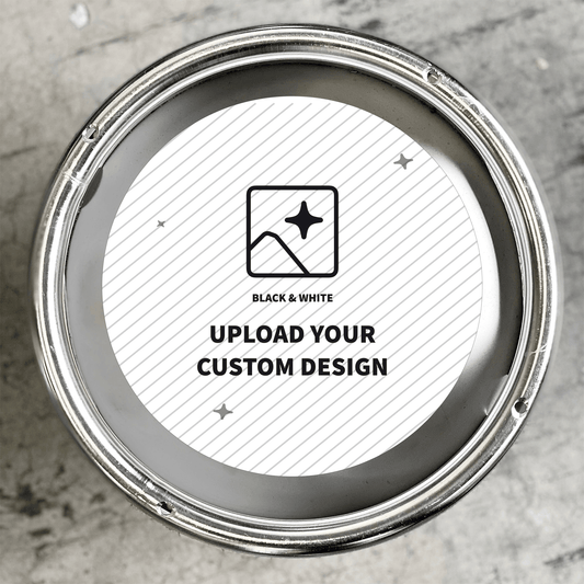 7 Inch Round Keg Collar B&W Custom Design