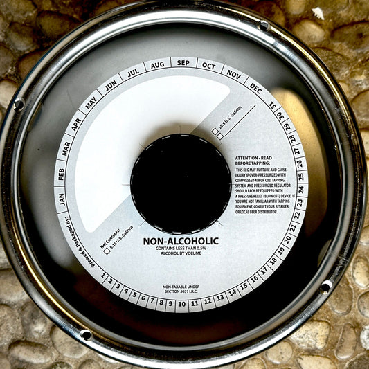 Non-Alcoholic Gray 6.5" Keg Collars