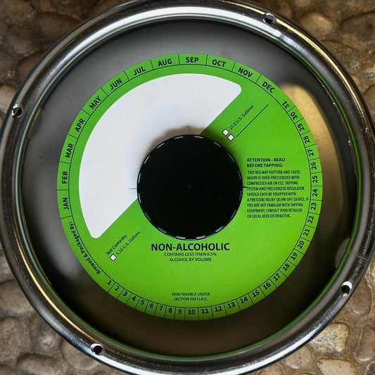 Non-Alcoholic Kelly Green 6.5" Keg Collars