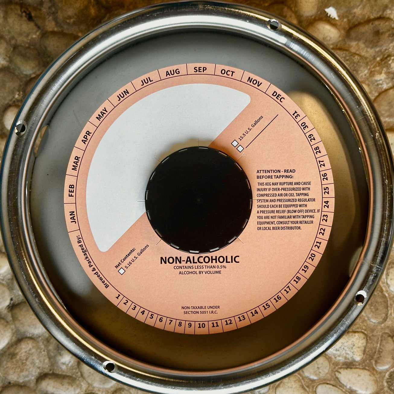 Non-Alcoholic Peach Fuzz Orange 6.5" Keg Collars
