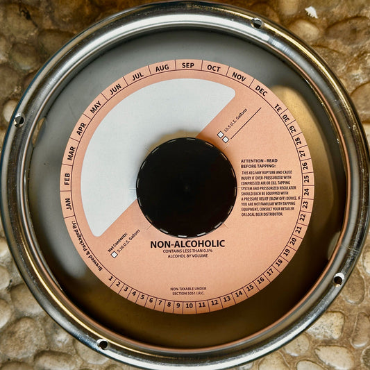 Non-Alcoholic Peach Fuzz Orange 6.5" Keg Collars