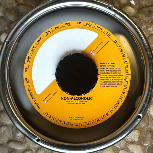 Non-Alcoholic Yellow 6.5" Keg Collars