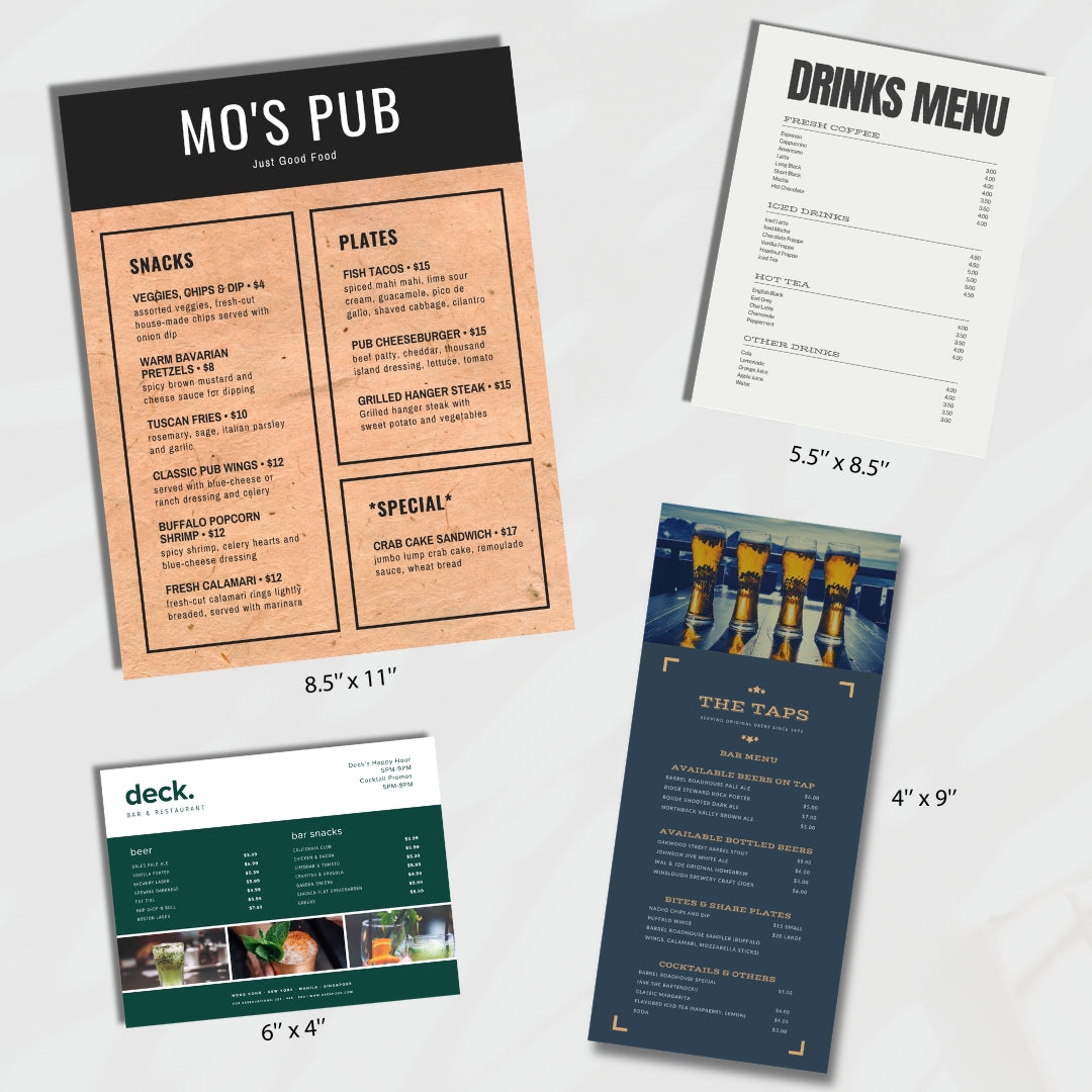 Custom Flat Menus