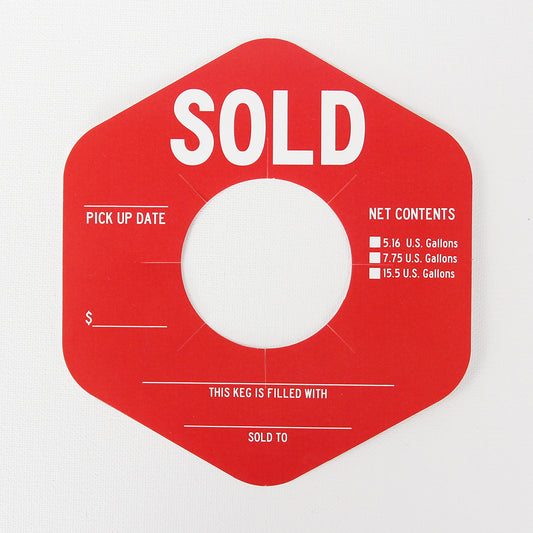 Red SOLD Hexagon Keg Collars